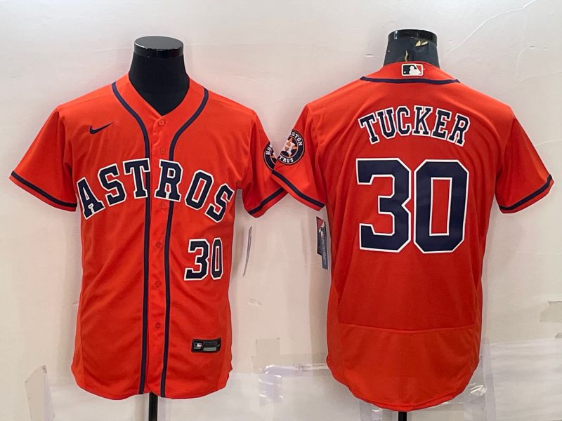 Men Houston Astros #30 Tucker Oragne Elite Nike 2022 MLB Jerseys